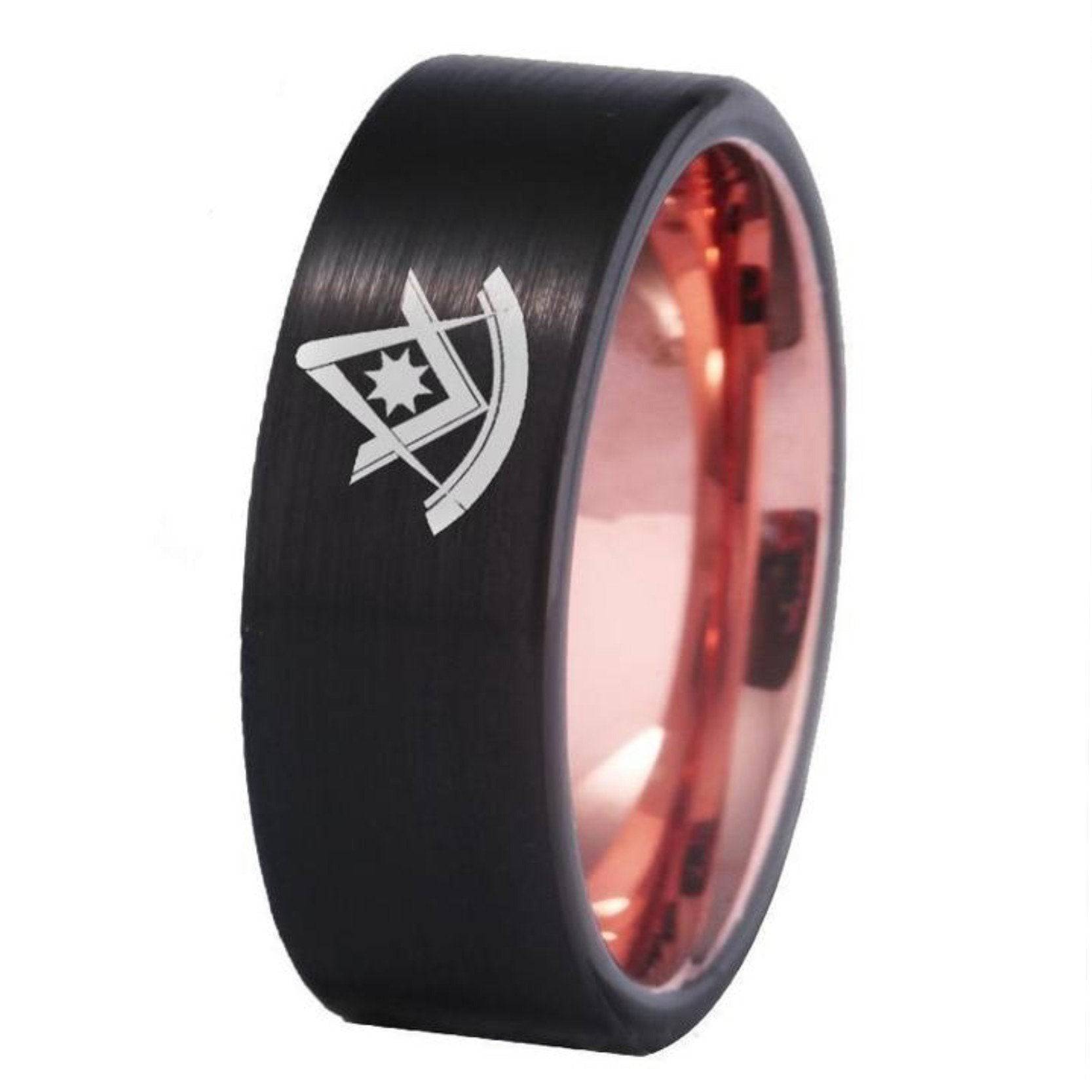 Past Master Blue Lodge California Regulation Ring - Black