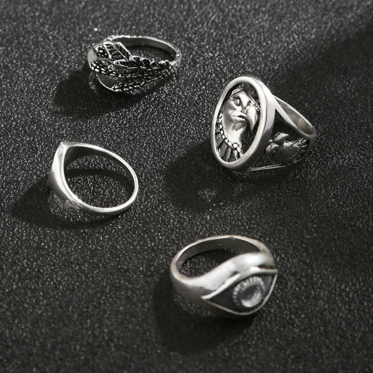 Eye Of Providence Ring - Set of 4 Zinc Alloy - Bricks Masons