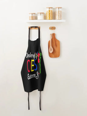 OES Kitchen Apron - Sleeveless With Printed Design - Bricks Masons