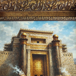 Masonic Canvas - The Building of the Temple - Bricks Masons