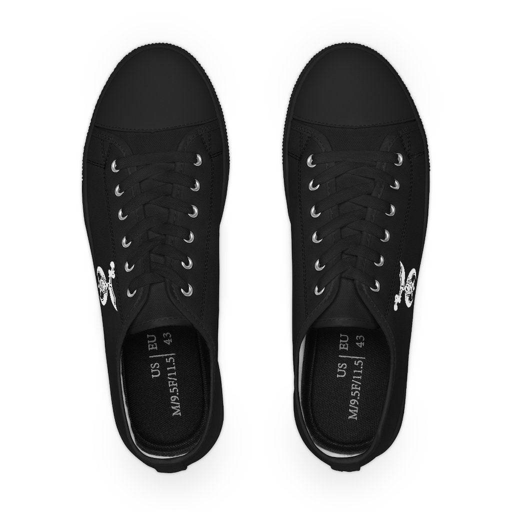 Shriners Sneaker - Low Top Black & White