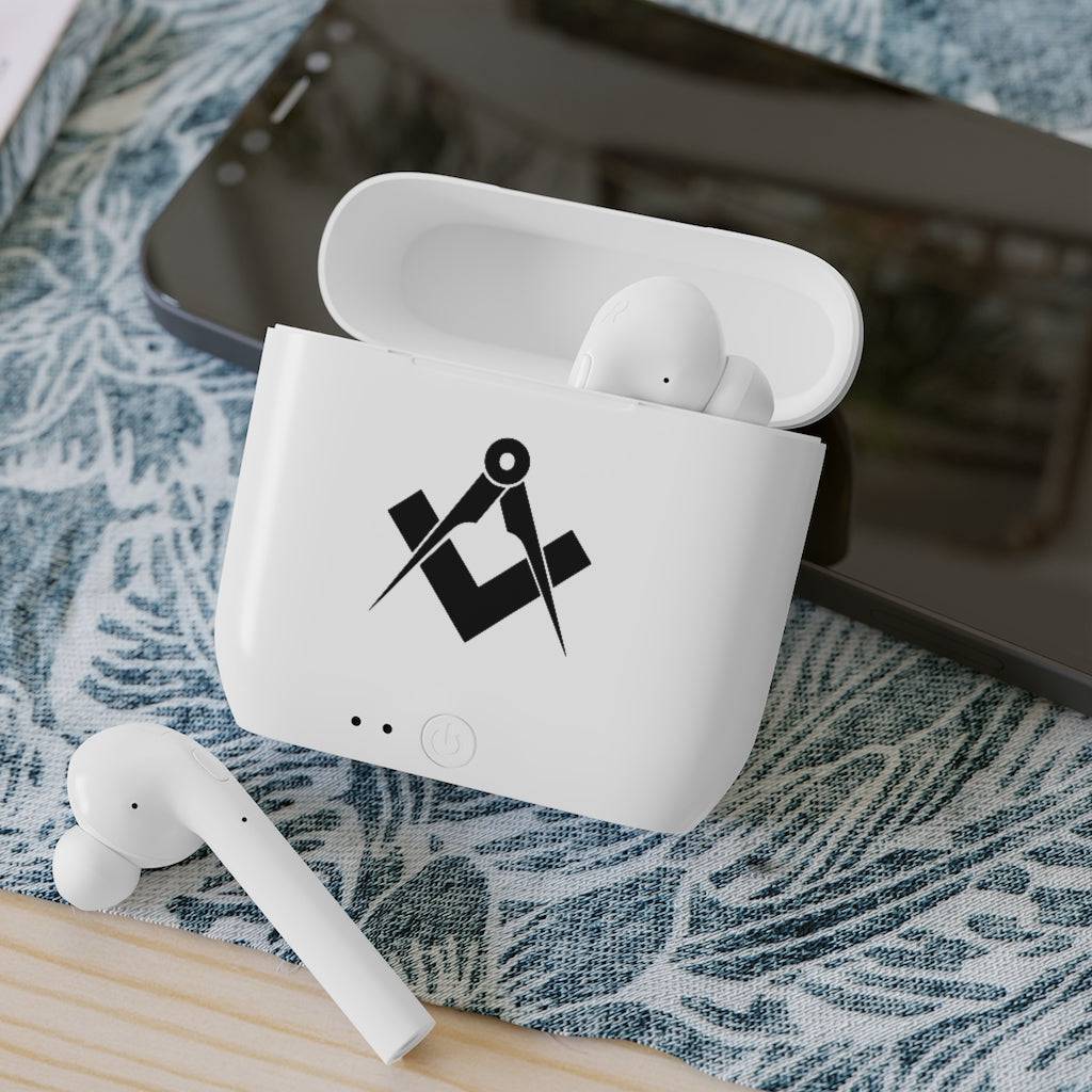 Master Mason Blue Lodge Earbud - Square & Compass Wireless