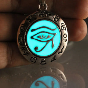 Ancient Egypt Necklace - Glowing Eye of Horus - Bricks Masons