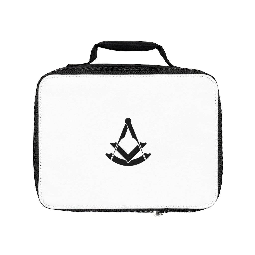 Past Master Blue Lodge Lunch Bag - Black & White