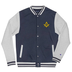 Master Mason Blue Lodge Jacket - Golden Embroidery