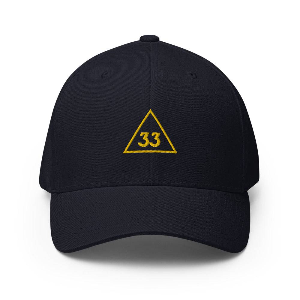 33rd Degree Scottish Rite Baseball Cap - Golden Embroidery