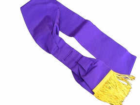 Companion Red Cross Of Constantine Sash - Purple with Gold Fringe - Bricks Masons