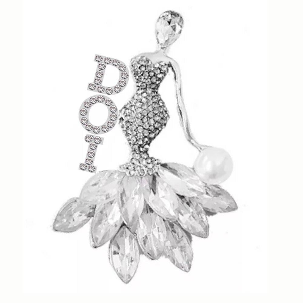 DOI Brooch - Dancing Lady - Bricks Masons