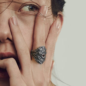 Eye Of Providence Ring - Adjustable 925 Sterling Silver - Bricks Masons