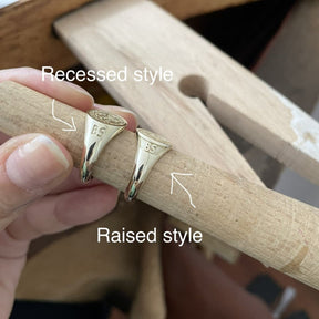 Master Mason Blue Lodge Ring - Silver Blue Enamel 925 Sterling Silver - Bricks Masons