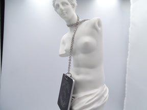 Grand Master Blue Lodge Necklace - Black With Stailness Steel Chain - Bricks Masons