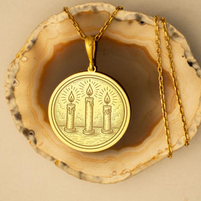 Masonic Necklace - Three Lesser Lights Various Materials - Bricks Masons