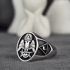 32nd Degree Scottish Rite Ring - - Bricks Masons