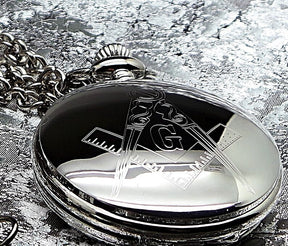 Master Mason Blue Lodge Pocket Watch - Gents Socks Personalised Set Gift - Bricks Masons