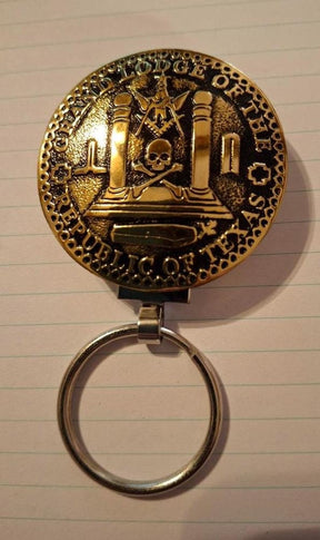Master Mason Blue Lodge Keychain - Grand Lodge of the Republic of Texas - Bricks Masons