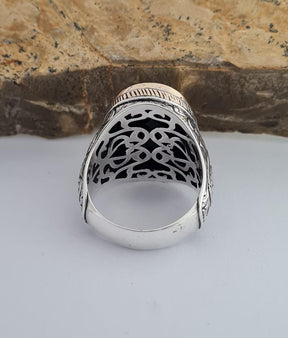 Master Mason Blue Lodge Ring - Sterling Silver Onyx - Bricks Masons
