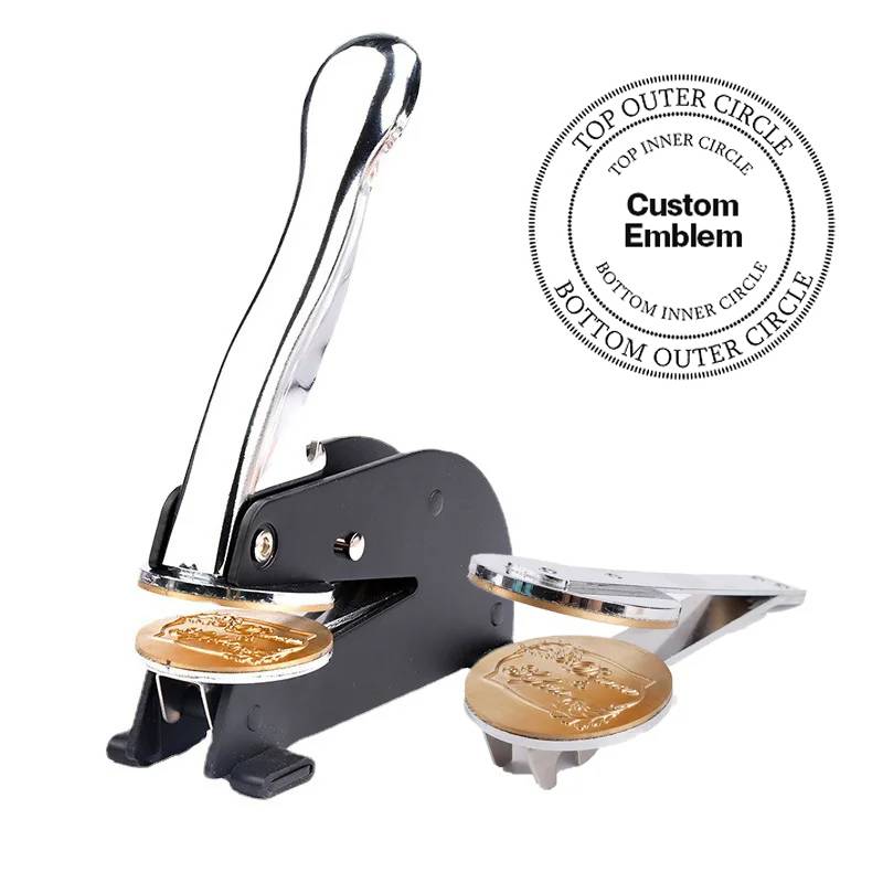 International Order of The Rainbow For Girls Seal Press - Desktop  Stainless Steel With Customizable Stamp - Bricks Masons