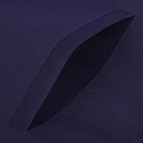 Junior Warden Blue Lodge Officer Apron - Kenton Lodge Navy Velvet With Silver Embroidery Thread - Bricks Masons