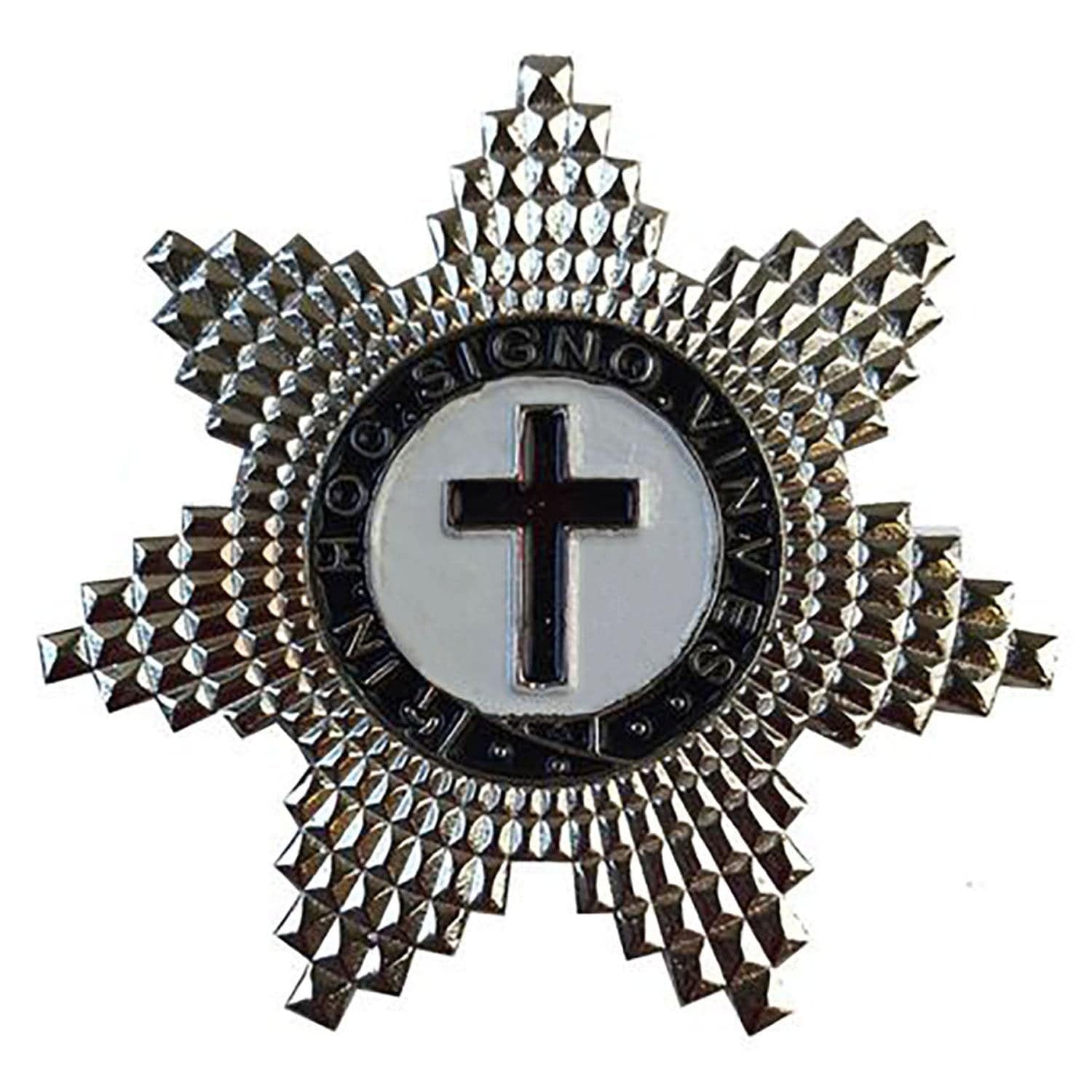 Knights Templar Breast Jewel - Silver Plated - Bricks Masons