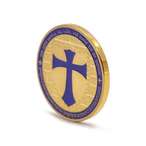 Knights Templar Coin - Gold & Purple - Bricks Masons