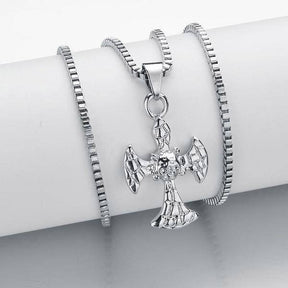 Knights Templar Necklace - Skull and Bones Cross - Bricks Masons