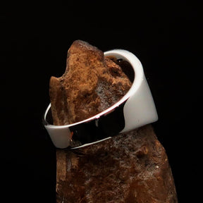 Knights Templar Ring - Red Sterling Silver Cross - Bricks Masons