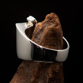 Knights Templar Ring - Silver Cross Sterling Silver - Bricks Masons