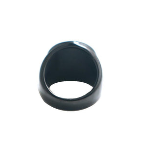 Knights Templar Ring - St. Michael Protect Us Black - Bricks Masons