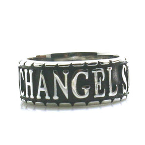 Knights Templar Ring - St. Michael The Archangel Pray For Us Silver - Bricks Masons