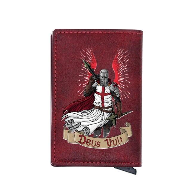 Knights Templar Wallet - Crusader Cross Deus & Credit Card Holder - Bricks Masons
