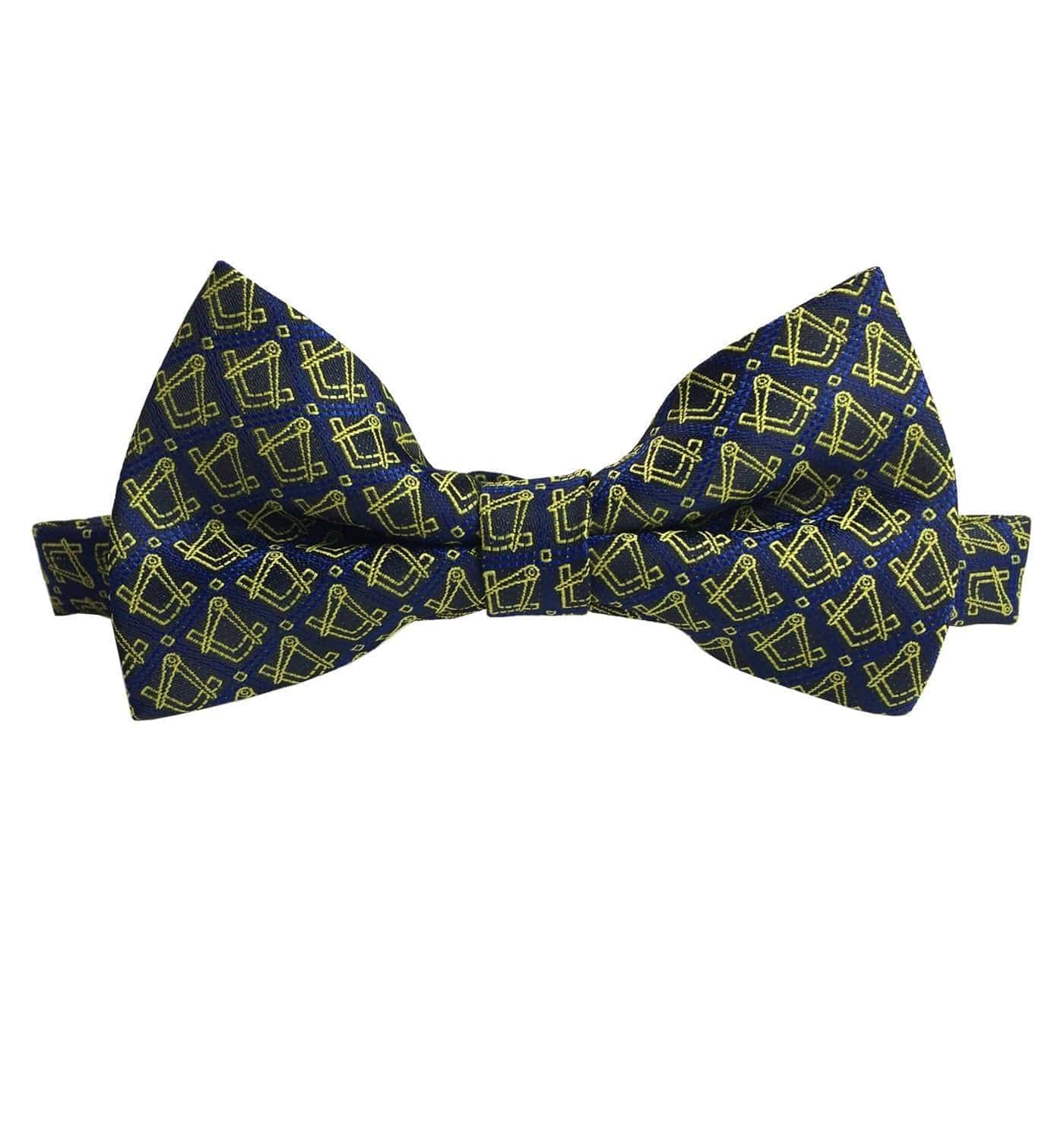 Masonic Clothing Accessories Set - Tie, Bow Tie and Handkerchief Set - Bricks Masons