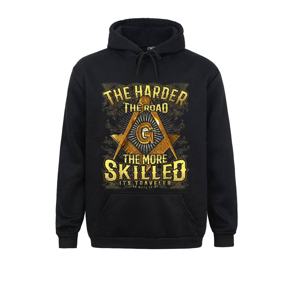 Master Mason Blue Lodge Hoodie - Square and Compass G Black