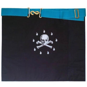 Master Mason Apron - White & Turquoise - Bricks Masons