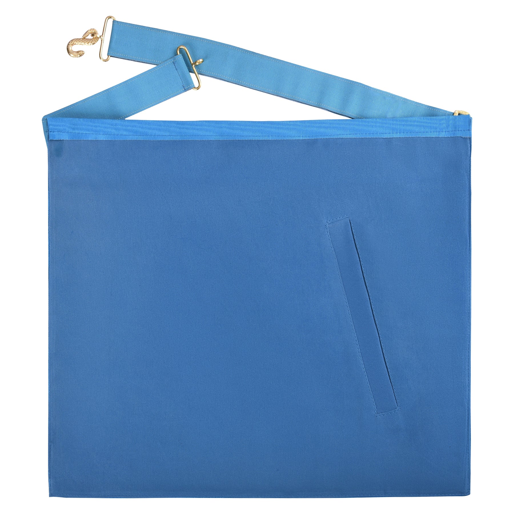 Master Mason Blue Lodge Apron - Blue Ribbon Machine Embroidery - Bricks Masons