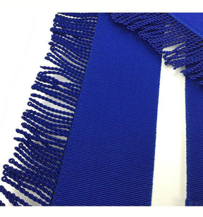 Master Mason Blue Lodge Apron - Navy Blue & White - Bricks Masons