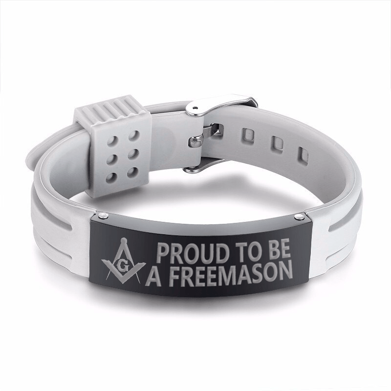 Master Mason Blue Lodge Bracelet - Stainless Steel - Bricks Masons