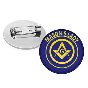 Master Mason Blue Lodge Brooch - Mason's Lady - Bricks Masons