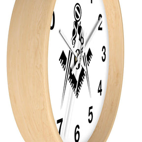 Master Mason Blue Lodge Clock - Square & Compass G - Bricks Masons