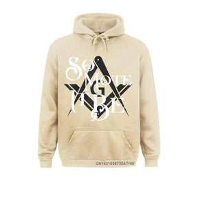 Master Mason Blue Lodge Hoodie - "So Mote It Be" Square and Compass G - Bricks Masons