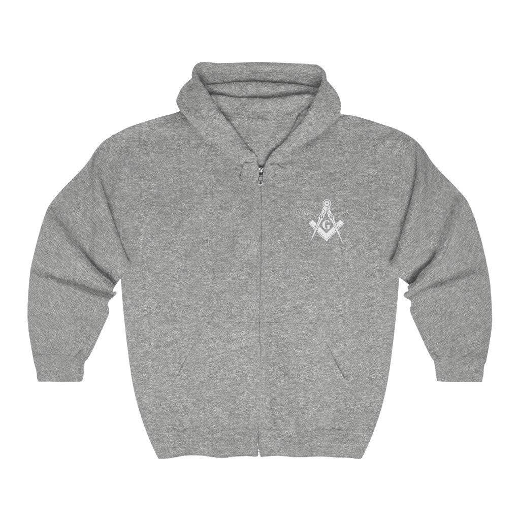 Master Mason Blue Lodge Hoodie - Square & Compass G 4 Colors - Bricks Masons