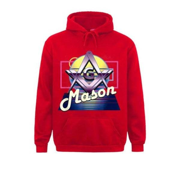 Master Mason Blue Lodge Hoodie - Square & Compass G (Multiple Colors) - Bricks Masons