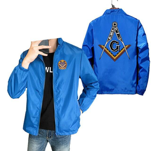 Master Mason Blue Lodge Jacket - Square & Compass G (Various Colors) - Bricks Masons