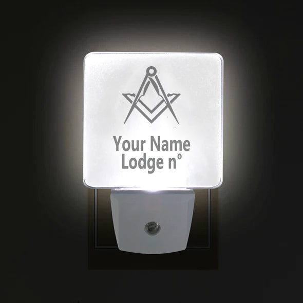 Master Mason Blue Lodge LED Sign - 2 Pieces Plug-in - Bricks Masons