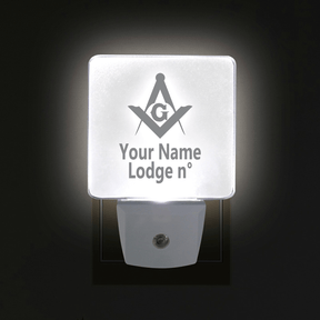 Master Mason Blue Lodge LED Sign - 2 Pieces Plug-in - Bricks Masons