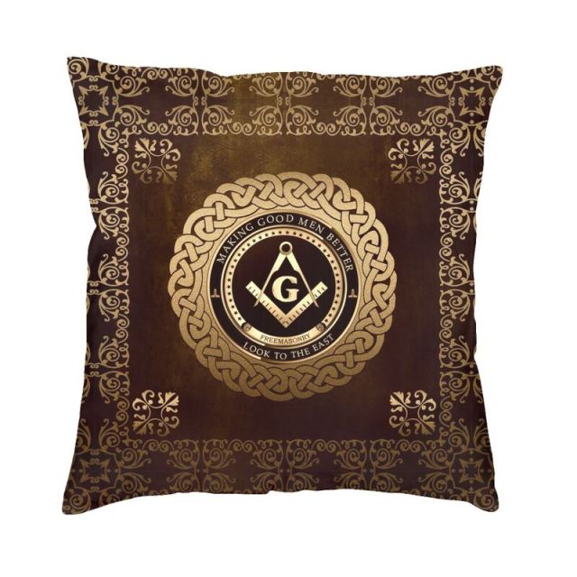 Master Mason Blue Lodge Pillowcase - (Various Colors) - Bricks Masons