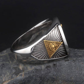 Master Mason Blue Lodge Ring - Free and Accepted Masons 925 Sterling Silver - Bricks Masons