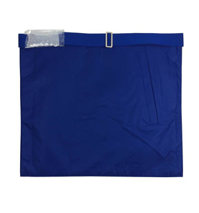 Officers Blue Lodge Officer Apron Set - Royal Blue Ribbon Machine Embroidery (Set of 11) - Bricks Masons