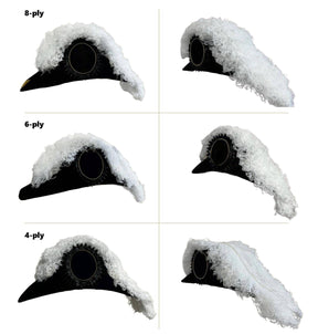 Past Grand Commander Knights Templar Chapeau - All White Plumes - Bricks Masons