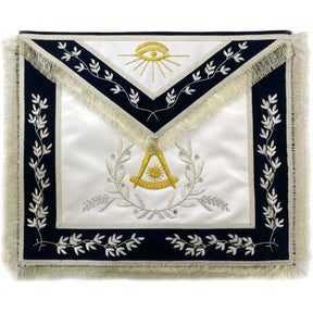 Past Master Blue Lodge Apron - Dark Blue Velvet - Bricks Masons