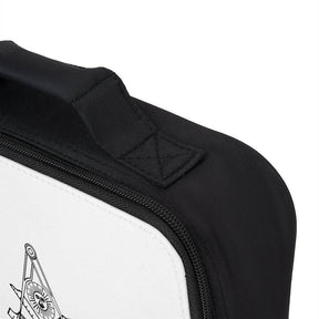 Past Master Blue Lodge Lunch Bag - Black & White - Bricks Masons